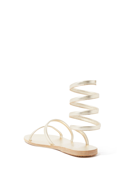 Twisted Ankle Strap Sandals